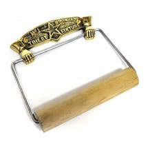 Brass Famous No1 Toilet Roll Fixture - J301
