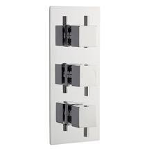 Premier - Minimalist Square Triple Concealed Thermostatic Shower Valve with Diverter - JTY311