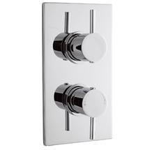Pioneer - Minimalist Lever Twin Concealed Thermostatic Shower with Chrome Plated ABS Trimset