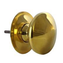 Traditional Polished Brass Centre Door Knob - K-258
