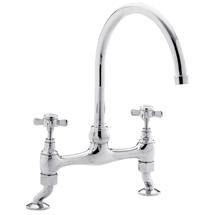 Contemporary Dualflow Bridge Sink Mixer