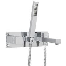 Hudson Reed Kubix Wall Mounted Bath Shower Mixer - Chrome - KUB350