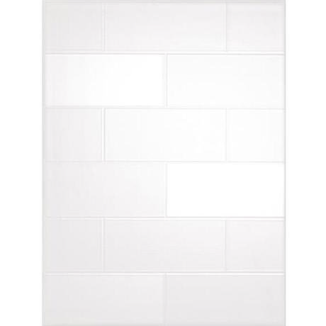 Laura Ashley - Highgate White Wall Tile - 248x331mm - Gloss - LA50563