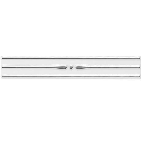 Laura Ashley - Highgate Deco White/Silver Strip - 248x40mm - Gloss - LA50600