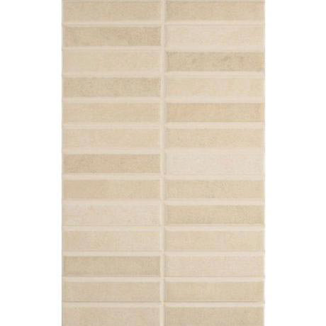 Laura Ashley - Malvern Beige Pressed Mosaic Wall Tile - 248x398mm - Satin - LA51270