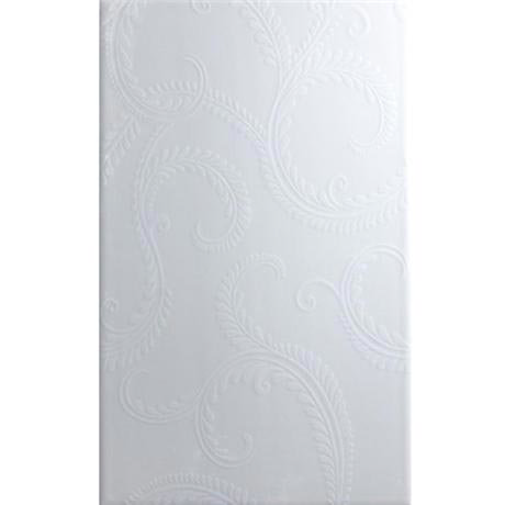 Laura Ashley - Marchmont White Wall Tile - 248x398mm - Gloss - LA51294