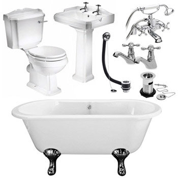 Legend Traditional Roll Top Bathroom Suite