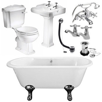 Legend Traditional Roll Top Bathroom Suite