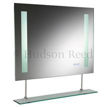 Hudson Reed Visage Motion Sensor Backlit Mirror w/ De-mist Pad & Clock - LQ021