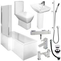 L-Shaped 1700 Complete Bathroom Package