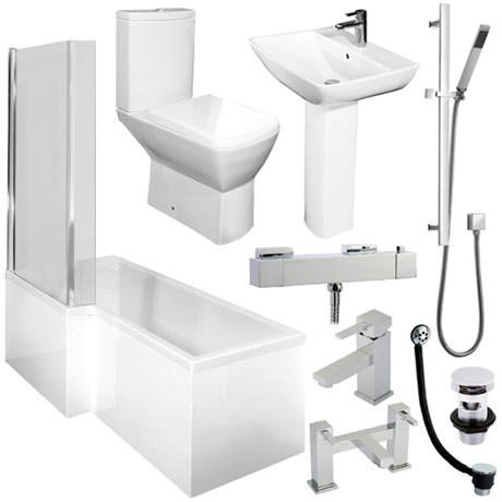 L-Shaped 1700 Complete Bathroom Package