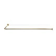 L-Shaped Shower Curtain Rail - 1.25" Tube - Gold - 2 Size Options