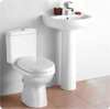 Lyon 5 Piece Ceramic Bathroom Suite 1TH