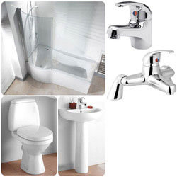 Lyon Bathroom 9 Piece 1TH Suite (Left hand option)