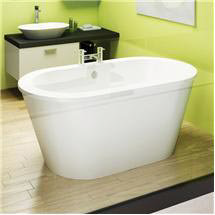 Clearwater - Petite Nouveau 1500 x 800 Modern Freestanding Bath - M2A