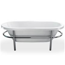 Clearwater - Soho Modern Freestanding Bath Complete with Stainless Steel Frame - M6L9