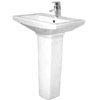 Matisse 1 Tap Hole Ceramic Basin & Pedestal Set 
