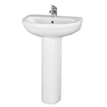 Melbourne 1 Tap Hole Ceramic Basin and Pedestal