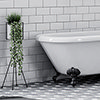 Metro Flat Wall Tiles Gloss White Victorian Plumbing