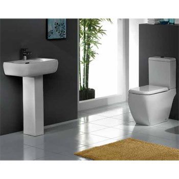 RAK Metropolitan Deluxe 4 Piece Suite - Deluxe WC & Basin 