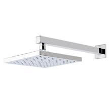 Milan 200 x 200mm Fixed Square Shower Head with Wall Mounted Arm