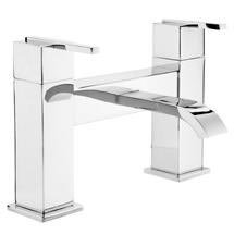 Milan Modern Bath Filler - Chrome