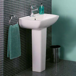 Monica 1 Tap Hole 550 Basin and Pedestal Set