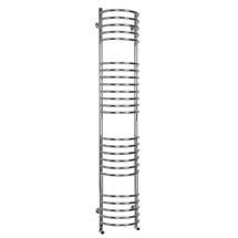 Moon Curved 24 Bar Heated Towel Rail 320 x 1635mm - Chrome