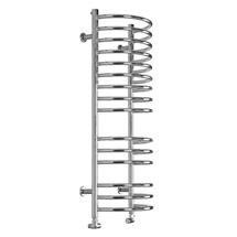 Moon Curved 15 Bar Heated Towel Rail 320 x 900mm - Chrome