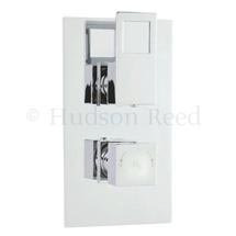 Hudson Reed Motif Twin Concealed Thermostatic Shower Valve w/ Diverter - MOT3207