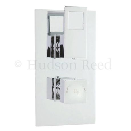 Hudson Reed Motif Twin Concealed Thermostatic Shower Valve w/ Diverter - MOT3207