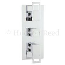 Hudson Reed Motif Triple Concealed Thermostatic Shower Valve - Chrome - MOT3211