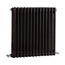 Premier - Regency 2 Column Radiator - 600 x 650mm - High Gloss Black - MTY077