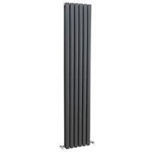 Premier - Ricochet Double Panel Radiator - 1750 x 354mm - Anthracite - MTY083
