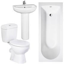 Melbourne 5 Piece Bathroom Suite - 3 Bath Size Options