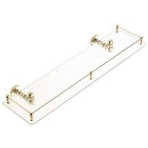 Bristan - 1901 Traditional Gallery Glass Shelf - Gold - N-GSHELF-G