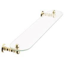Bristan - 1901 Traditional Glass Shelf - Gold - N-SHELF-G