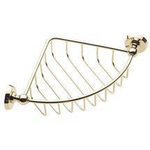 Bristan - 1901 Traditional Corner Wire Soap Basket - Gold - N-SHOW-G