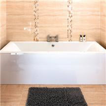 Asselby Square 1700 x 700 Double Ended Acrylic Bath with Waste and Front Panel