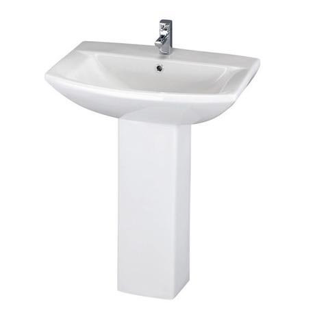 Asselby 1 Tap Hole Ceramic Basin & Pedestal Set