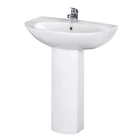 Premier - Knedlington 600 Basin & Pedestal Set - 1 Tap Hole - NCA302-NCA303