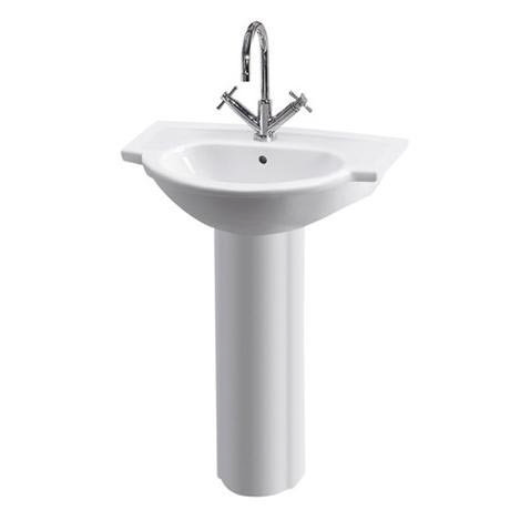Linton 1 Tap Hole Ceramic Basin & Pedestal Set