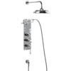 Burlington Clyde Thermostatic Valve with Arm and 9" Rose - Claremont Tap - H67-CL