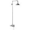 Burlington Wye Exposed Valve with 6" Rose Shower Riser Kit - Claremont Tap - H8-CL