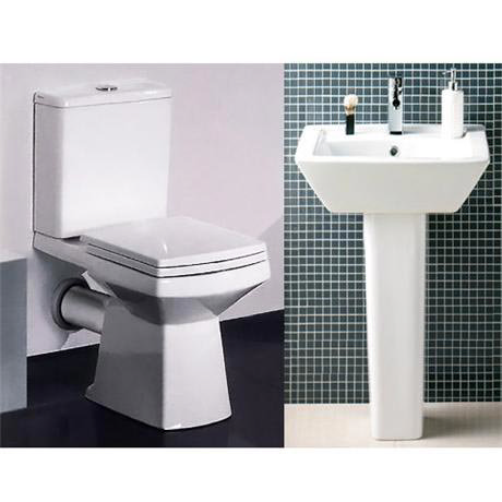 New Zeto Square 4 Piece 1TH Bathroom Suite