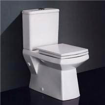 New Zeto Square Close-Coupled BTW Pan & Cistern w/ Soft Close Seat