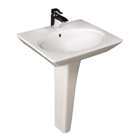 Best price for Rak Opulence 58cm Her Wash Basin with Full Pedestal 1TH White