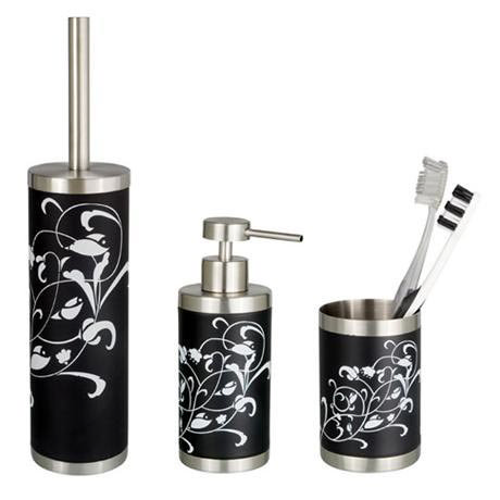 Wenko Ornamento Bianco Bath Accessories Set - Stainless Steel