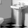 Oxford 2 Tap Hole Basin &amp; Pedestal Set