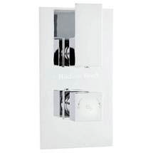 Hudson Reed Aspire Twin Concealed Thermostatic Shower Valve - Chrome